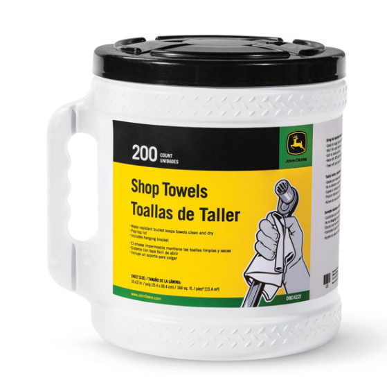 John Deere Shop Towels Bucket – DRC4221