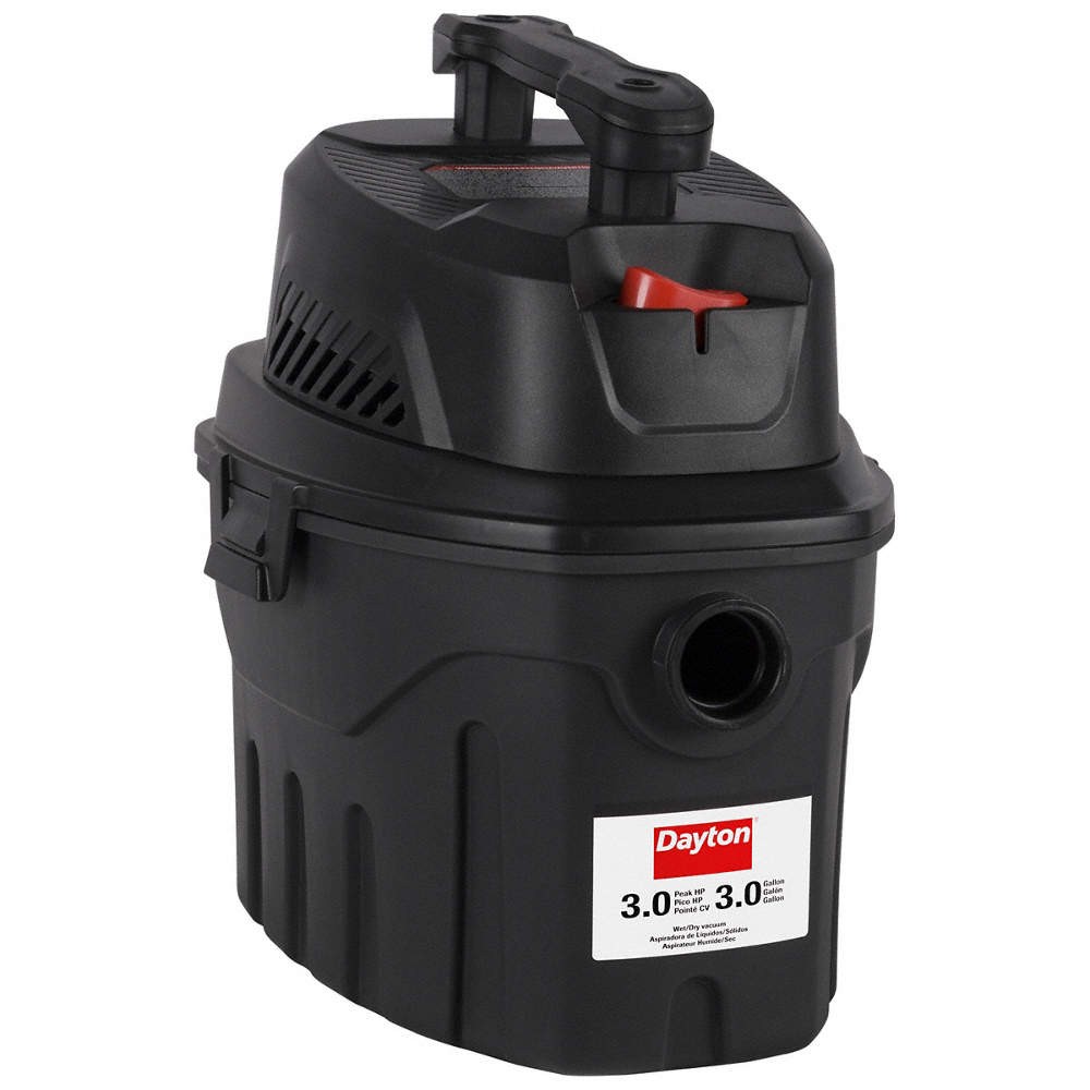 DAYTON 61HV77 Portable Wet/Dry Vacuum,3 gal,960 W 61HV77