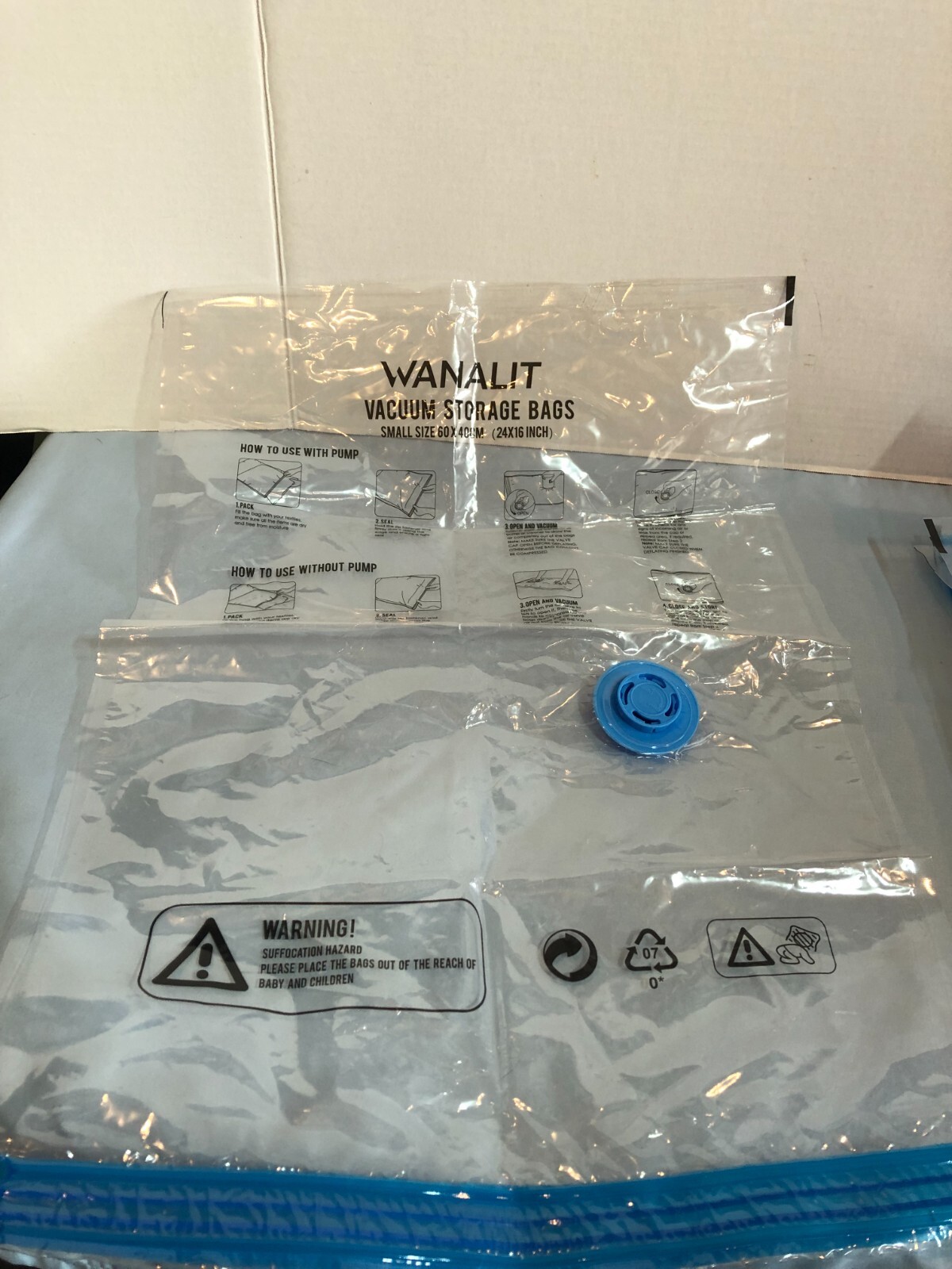 NWOB Wanalit Vacuum Storage Bags 15 Pack with Electric Air Pump #MS