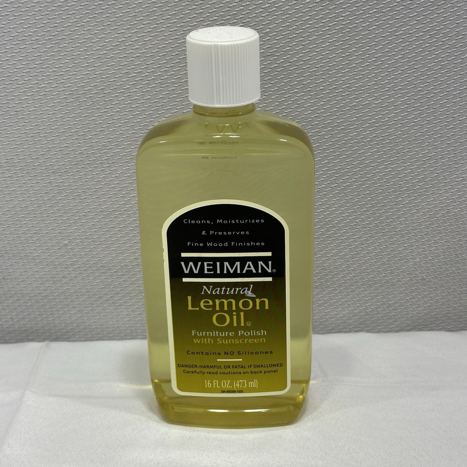 Original Weiman Natural Lemon Oil Furniture Polish Sunscreen 16 oz NOS NEW