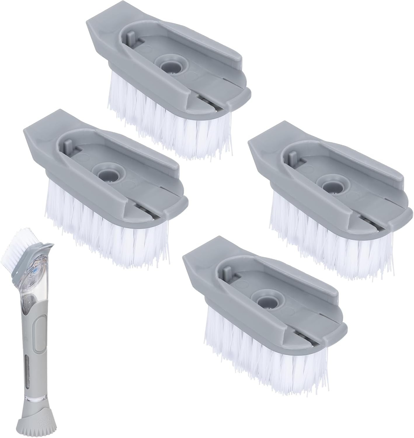 4 Pack Durable Scrub Daddy Dish Brush Refills – Perfect Fit & Easy Replacement