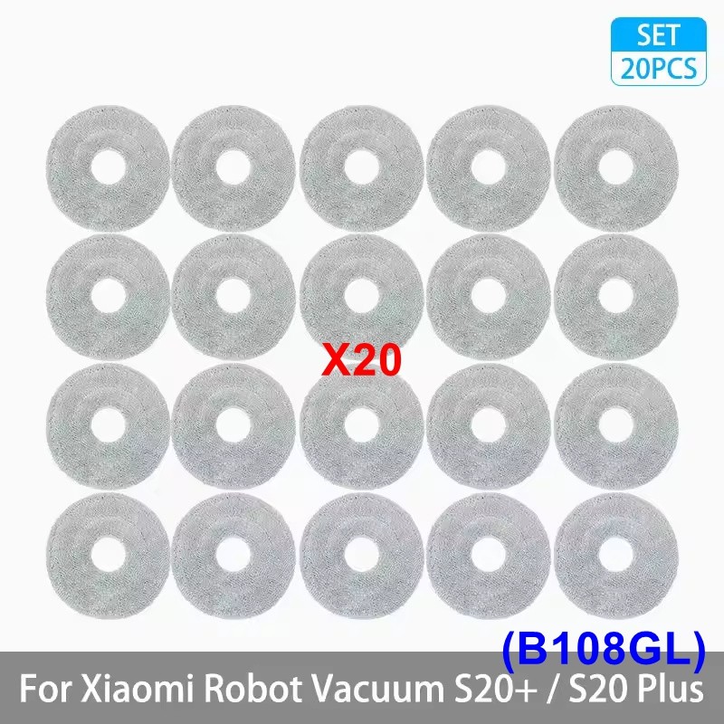 Replacement Kit Accessory For Xiaomi S20+/S20 Plus (B108GL) Robot Vacuum Cleaner