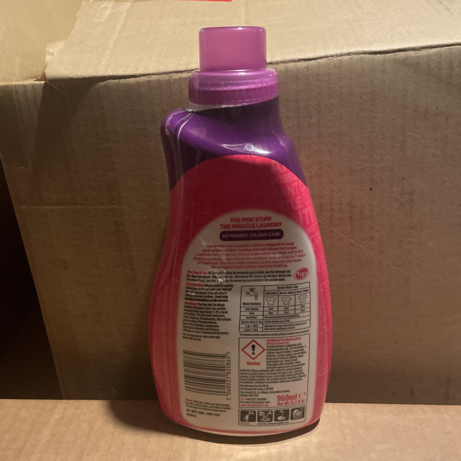 The Pink Stuff The Miracle Laundry Detergent Bio Liquid 32oz Pack of 2
