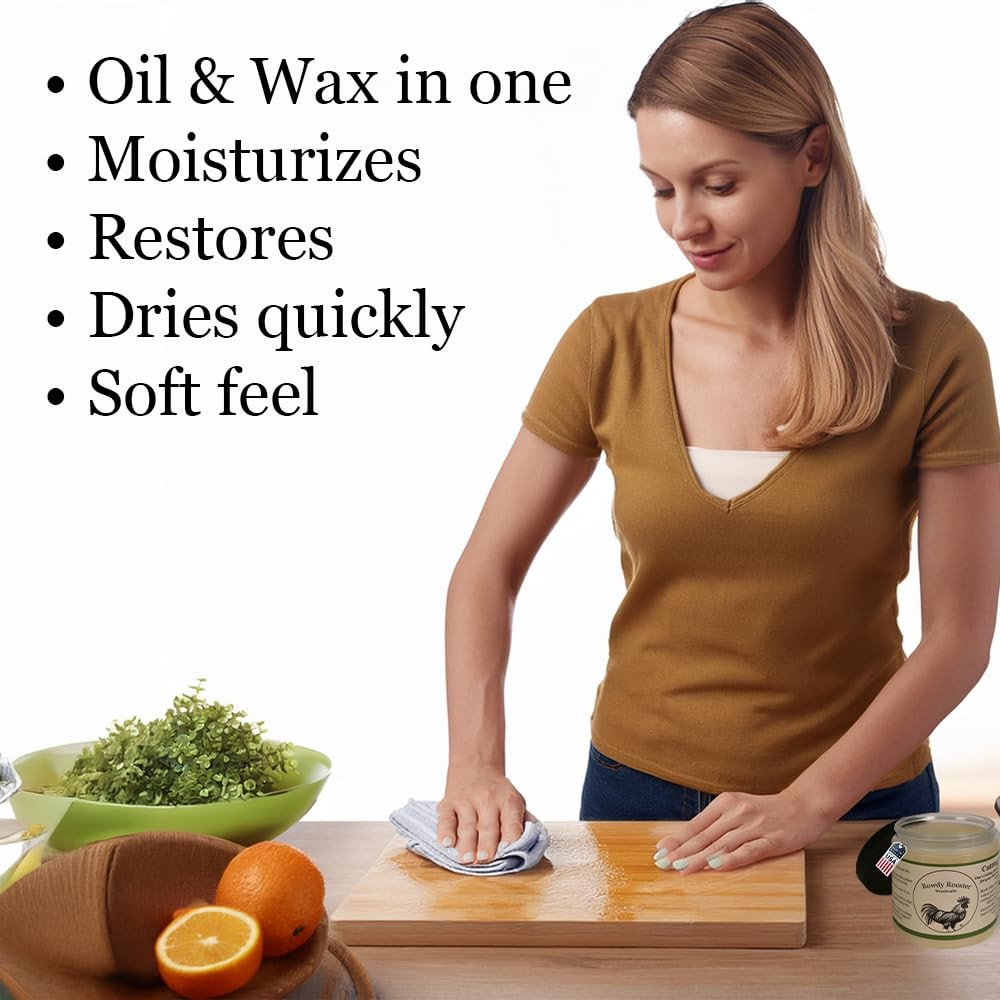 Cutting Board Gel – Wax and Oil Treatment in One – with Food Grade Mineral Oi…