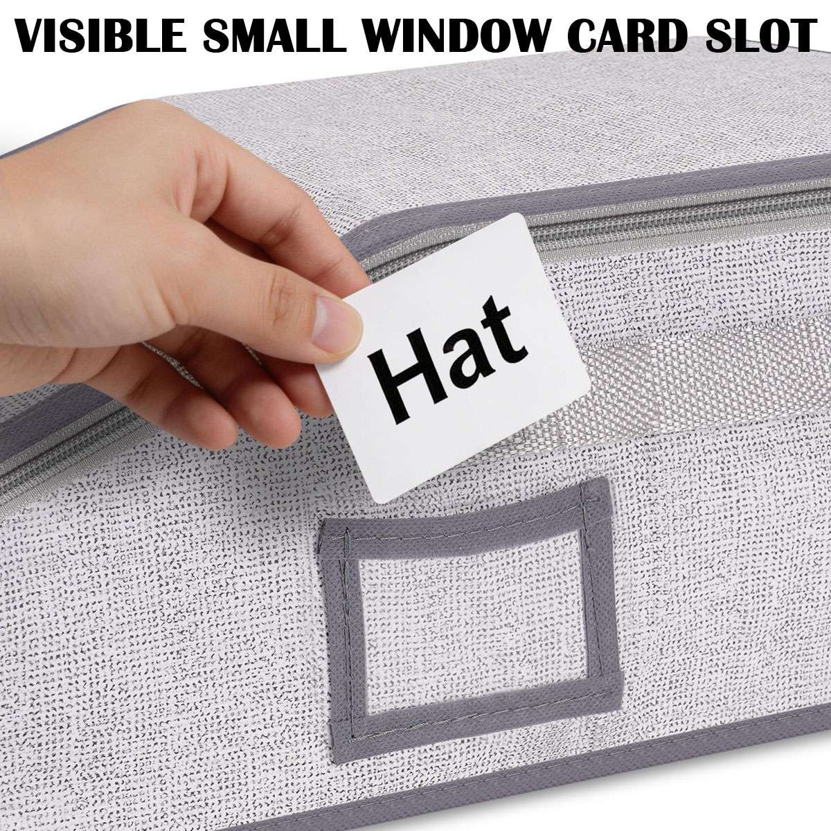 1/2/3PC Hat Storage Dust Bag Baseball Hat Cap Organizer Clear Rack Zipper Holder