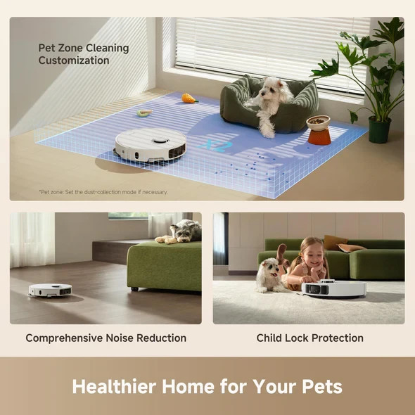 DREAME L40 Ultra Gen 2 Robot Vacuum 25kPa Suction – White – Open Box Condition