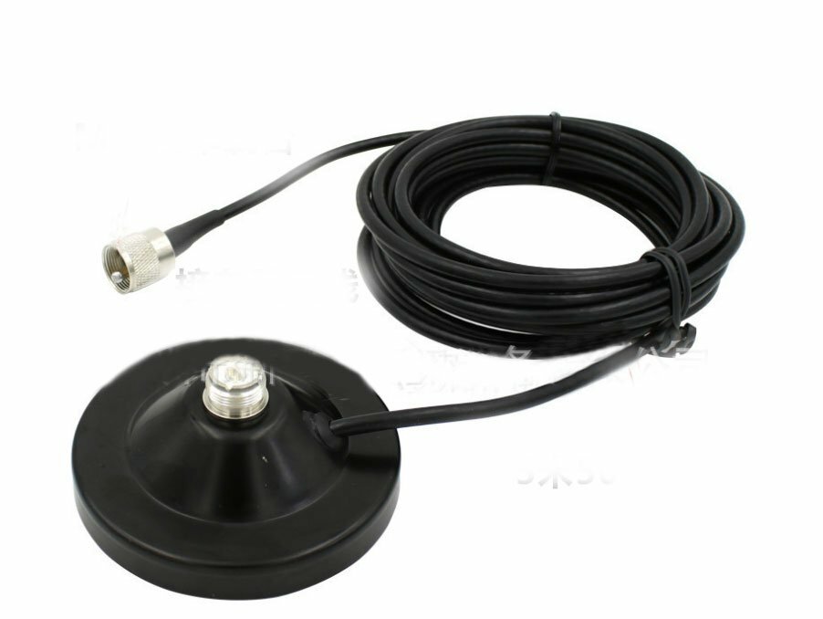 5M feeder cable 9cm magnet PL259 port Magnetic Antenna Base For Car Radio