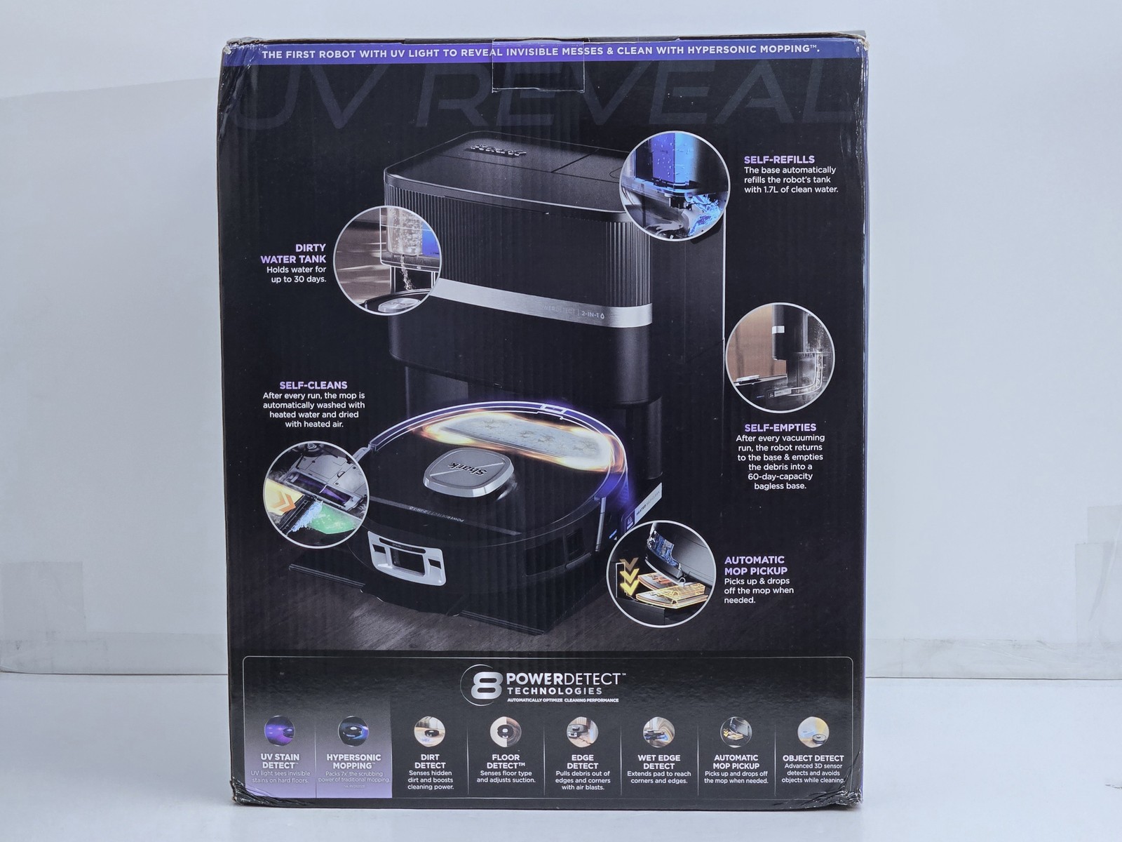 Shark PowerDetect UV Reveal 2-in-1 Robot Vacuum & Mop RV3020XE