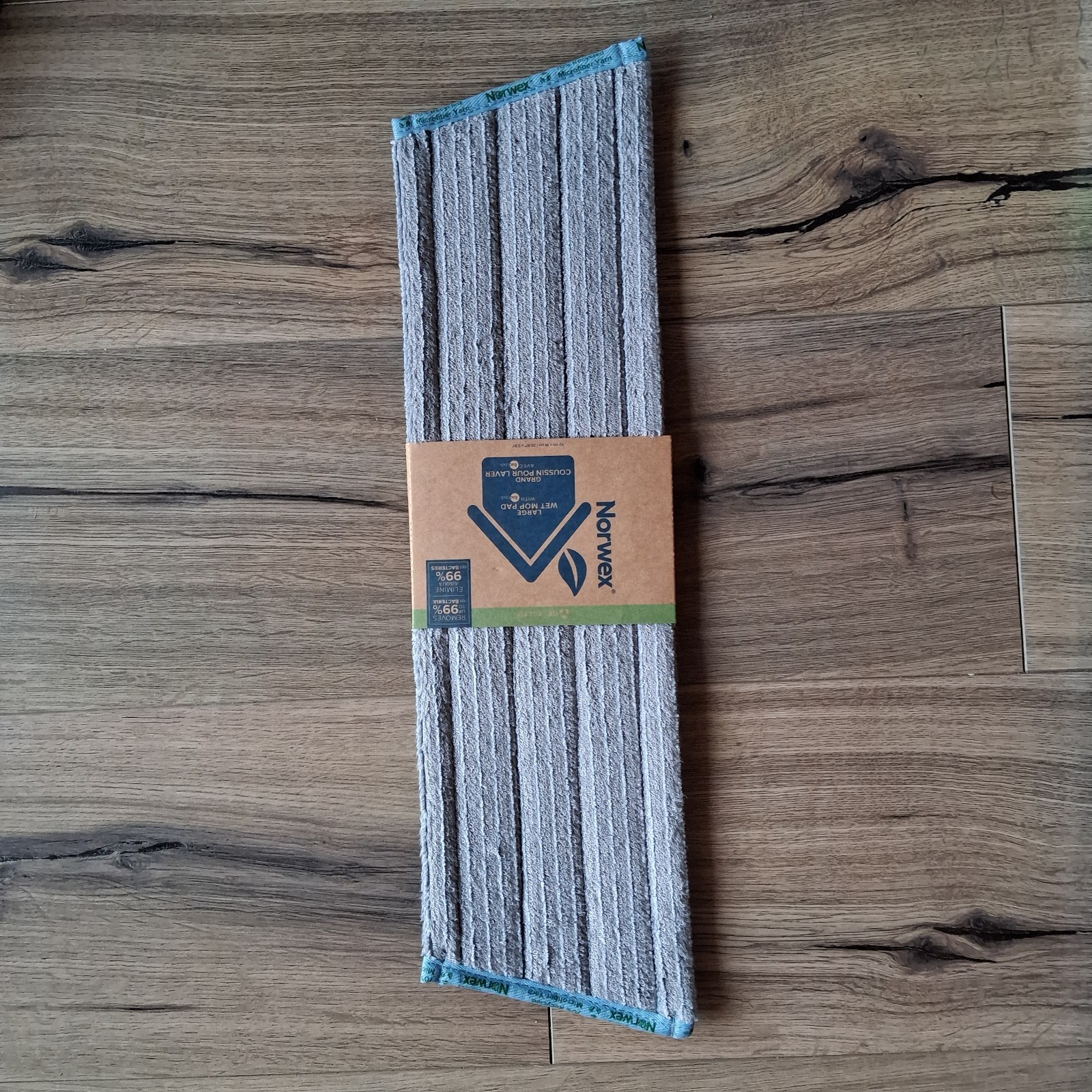 NEW Norwex Superior Mop System | Blue/Green | 2 Pads (Wet & Dry)