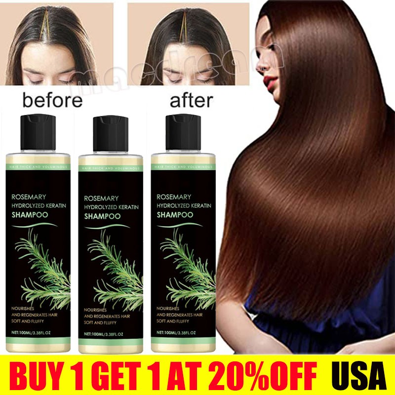 Organic Rosemary Hair Growth Shampoo for Women and Men-Natural Thickening