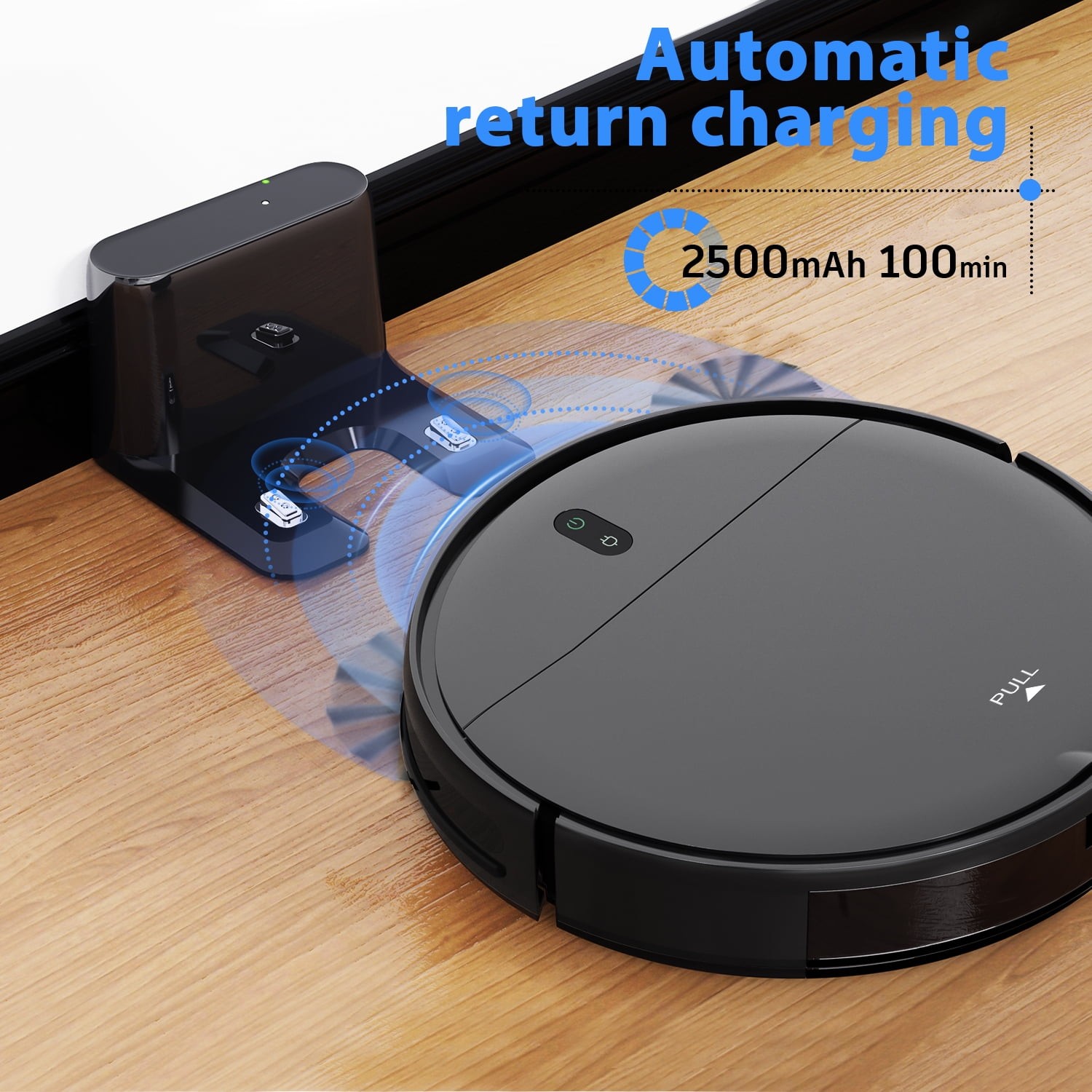 ONSON Robot Vacuum Cleaner BR151, 3500Pa Suction, 2 in 1 Mop Combo, Wi-Fi and