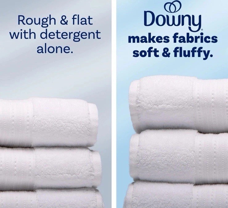 Downy 2-in-1 Liquid Fabric Softener Clean Breeze, 111 fl oz, 150 Loads Softness