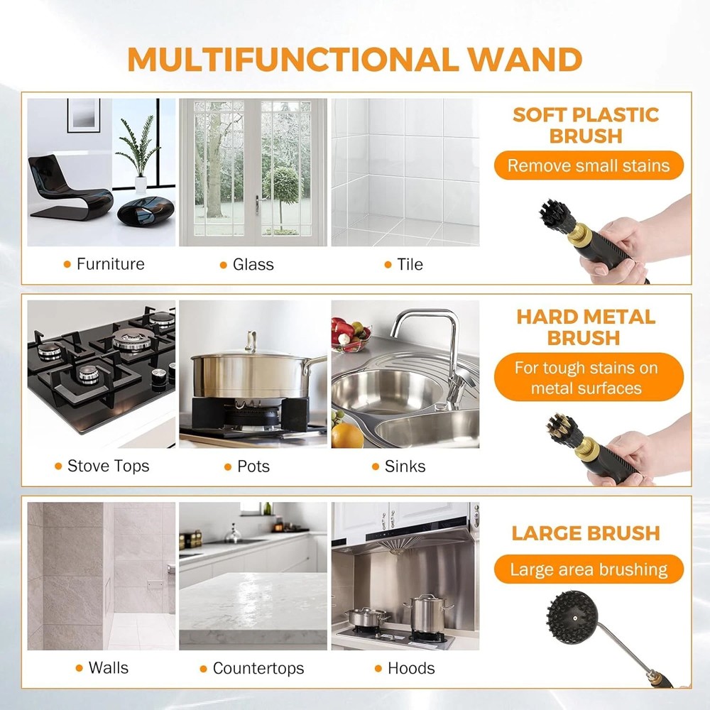 2500W Handheld Steam Cleaner High Pressure Household Car Steam Cleaning Machine