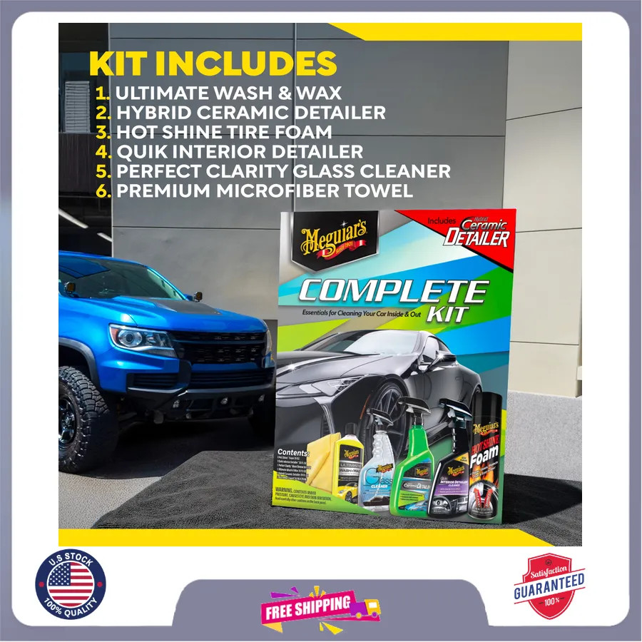 Meguiar’s Complete Car Care Kit Professional Detailing Set