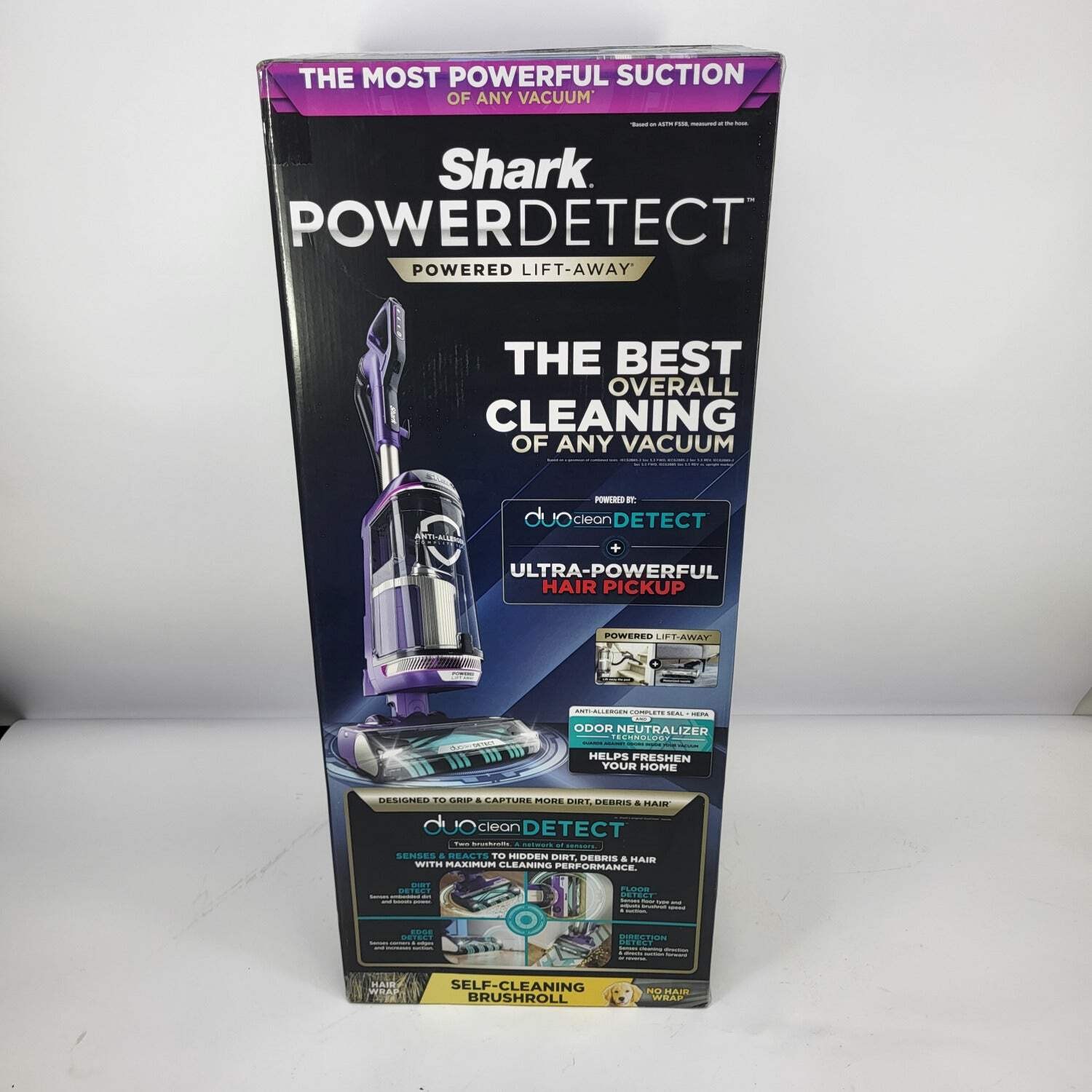 New Shark Powerdetect Upright Bagless Smart Vacuum Cleaner Purple AZ4002