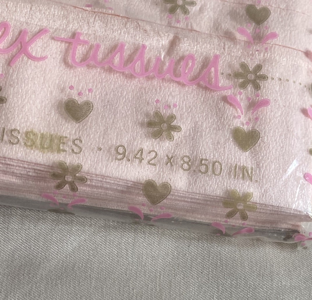 Vintage 1964 Pink Kleenex 10 2-Ply Facial Tissues Purse Pack