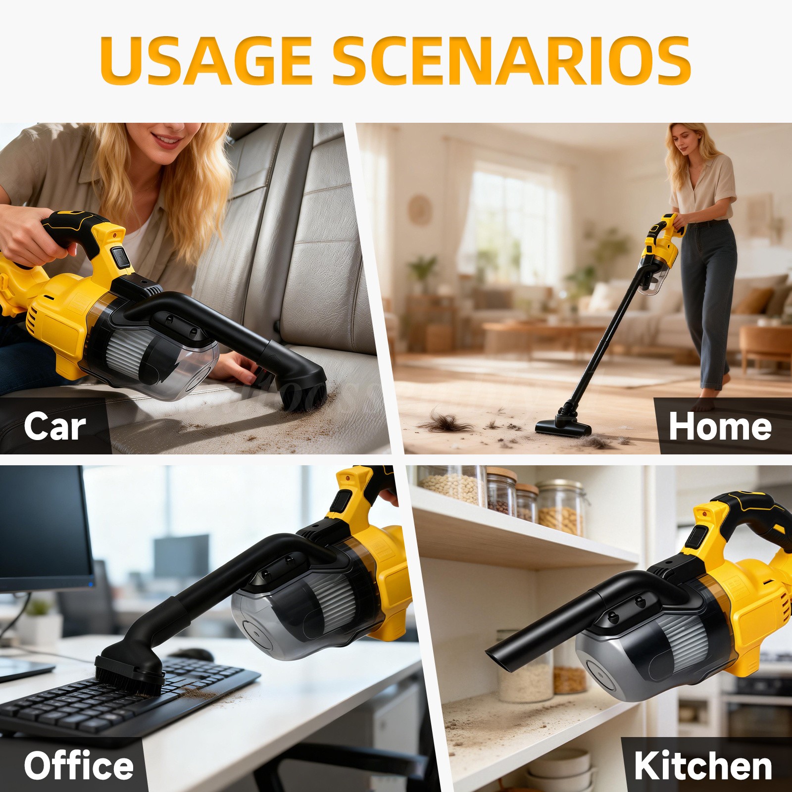 400W 5 In 1 Cordless Handheld Vacuum Cleaner Portable Car Auto Home Wireless