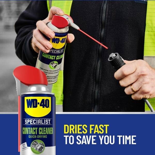 WD-40 11 Oz. Contact Cleaner, Electric Equipment Cleaner with Smart Straw