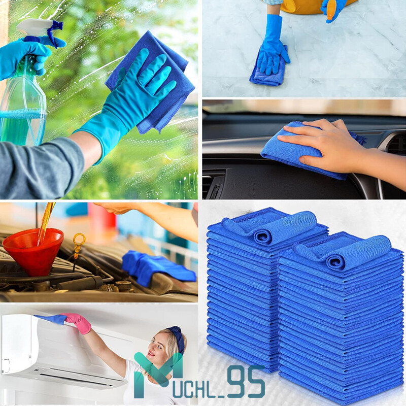 lot Microfiber Cleaning Cloth Towel Rag Car Polishing No Scratch Auto Detailing