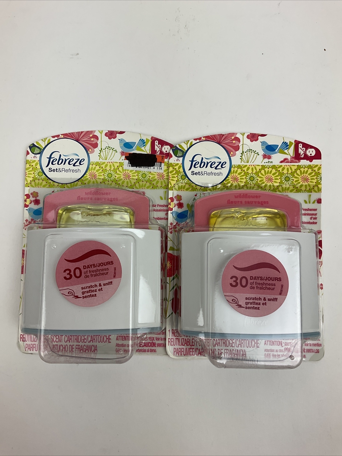 2 Pack Febreze Set And Refresh Wildflower Air Freshener 30:days