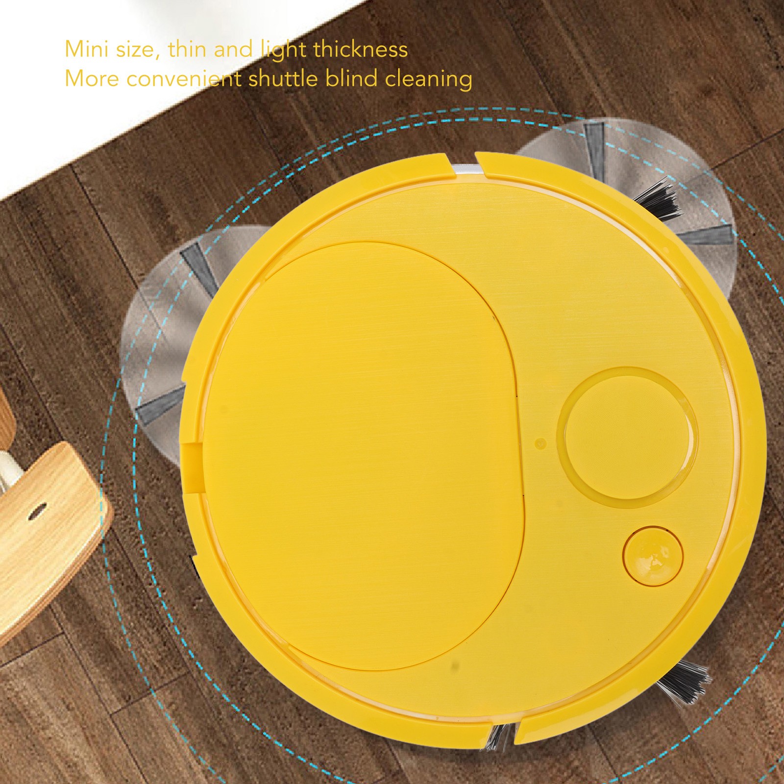 Smart Robot Vacuum Cleaner Multifunctional USB Charging Mini For Wooden Floor