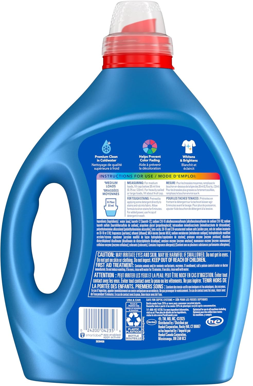 Liquid Laundry Detergent Original 82.5 fl oz 110 Loads HE Concentrated Formula