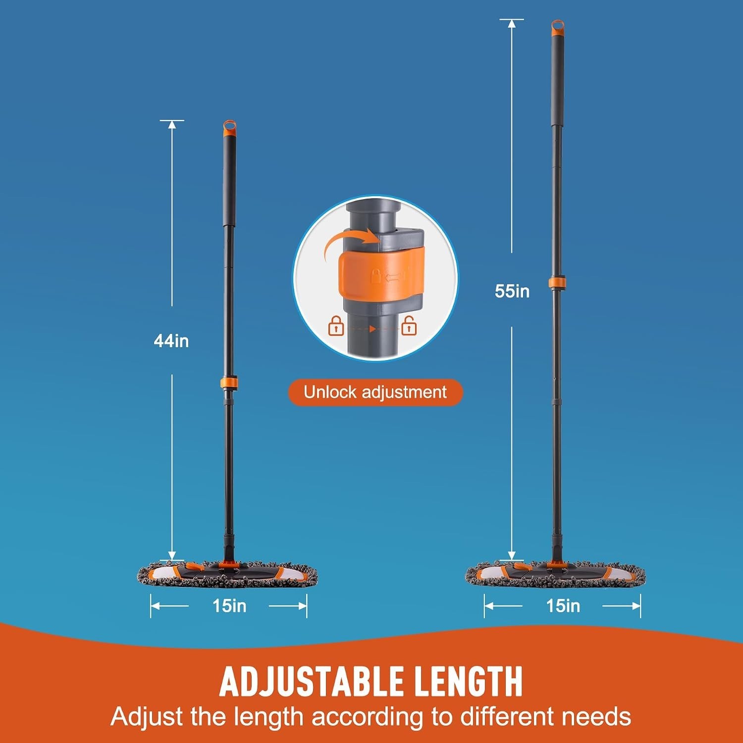Mops for Floor Cleaning for Hardwood, Marble, Tile Floor Mopping | 3 Differen…