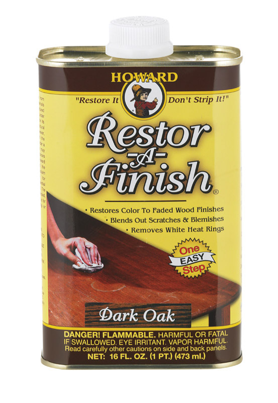 HOWARD Original Restor-A-Finish 1 Pt DARK OAK Wood Furniture Restorer RF7016