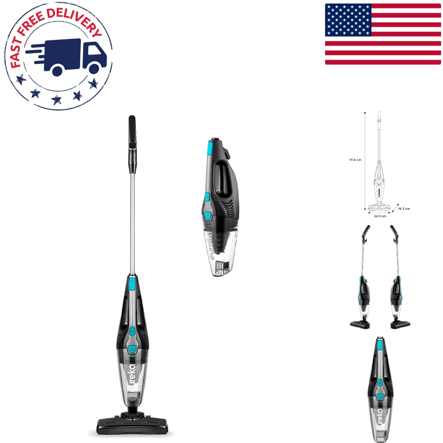 Blaze Swivel Handheld Stick Vacuum Cleaner – Perfect for Carpets & Hard Floors
