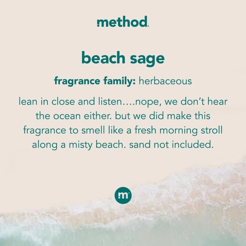 Method Laundry Detergent Beach Sage Long Lasting Fragrance Stain Lifter 53.5 oz