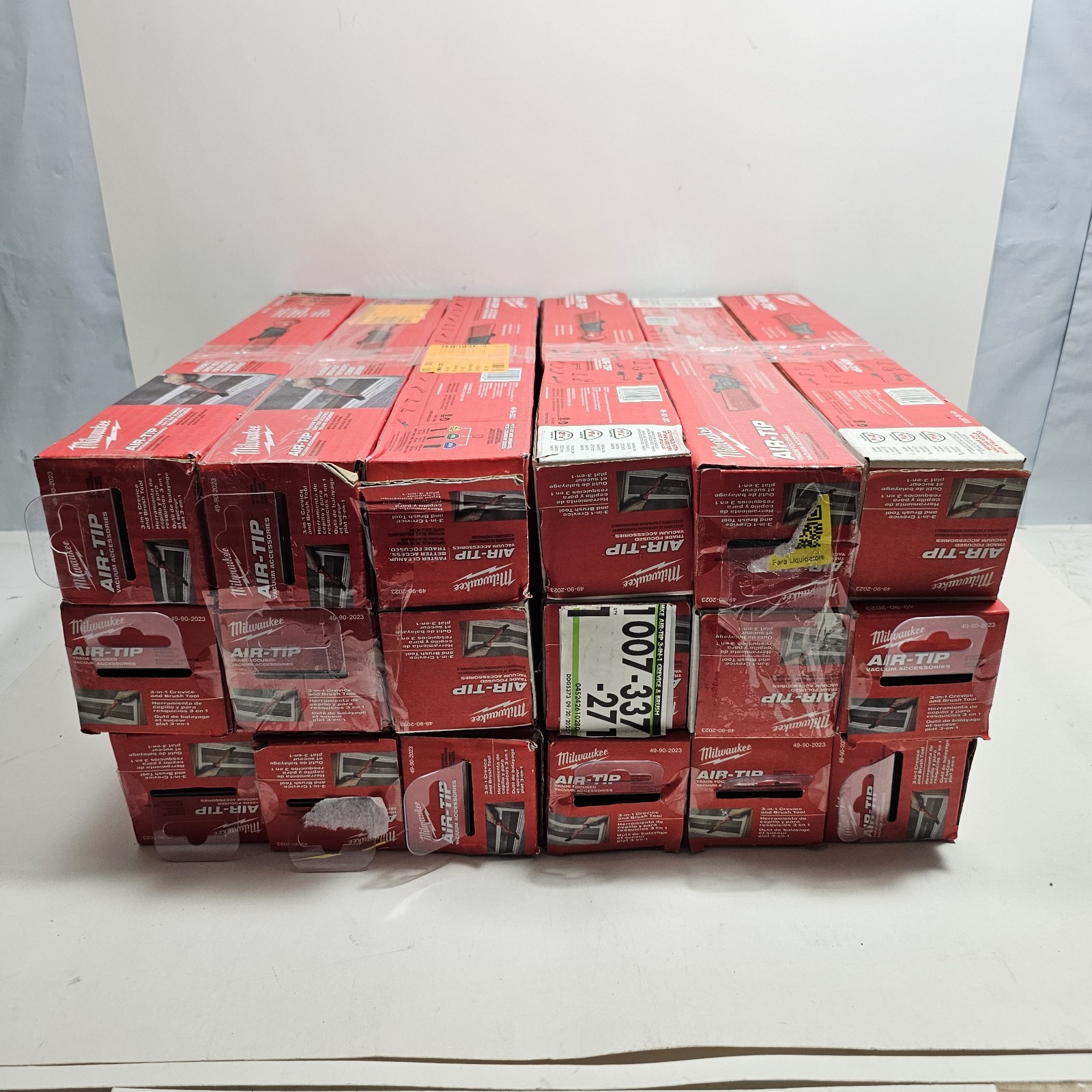 18 Pcs Milwaukee AIR-TIP 3-in-1 Crevice and Brush Wet/Dry Attachment 49-90-2023