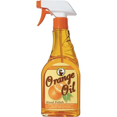 Howard Products Orange Oil Wood Furniture Polish – Revitalize Surfaces with