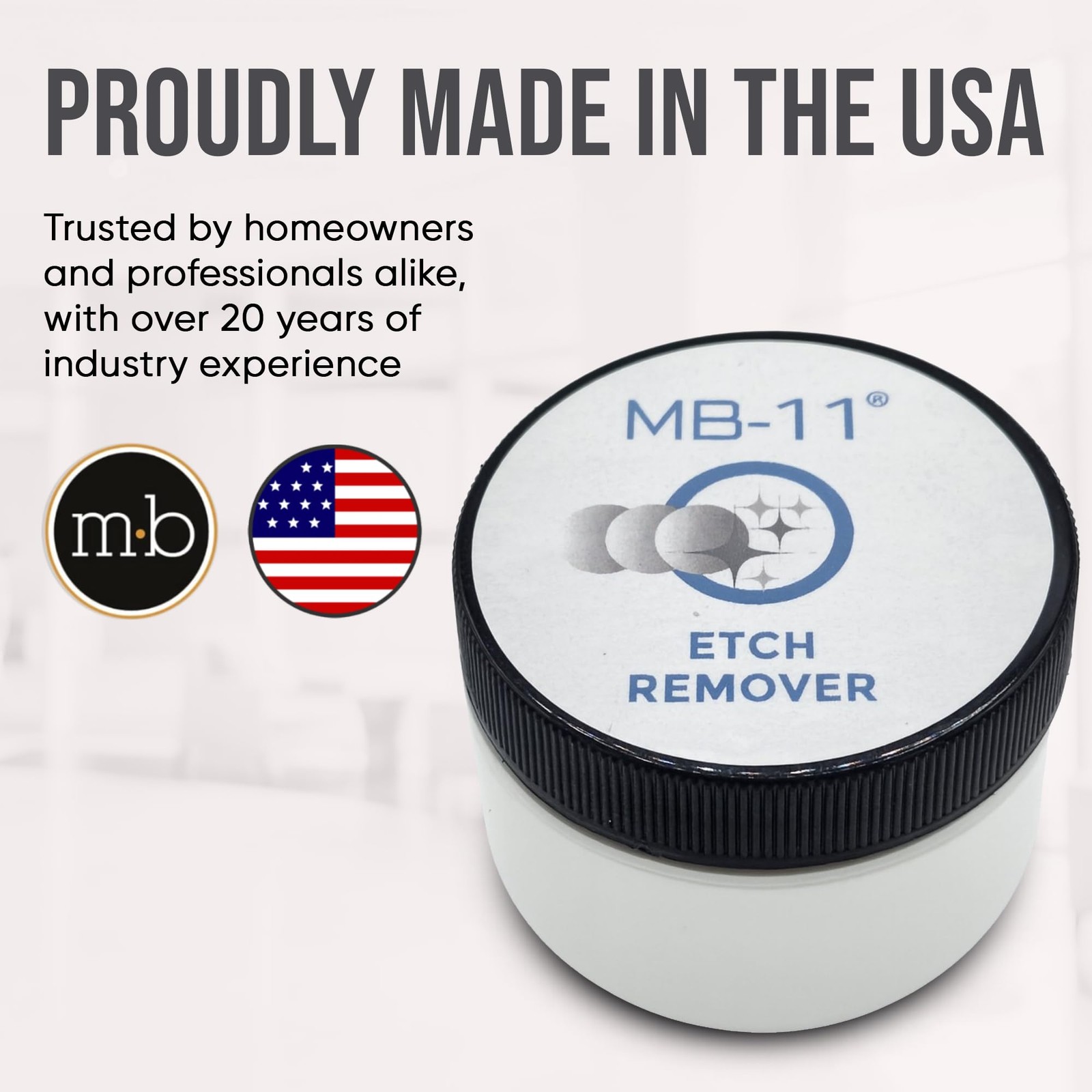 MB Stone MB-11® Touch-Up Etch Remover Marble Polishing Powder for use with Li…