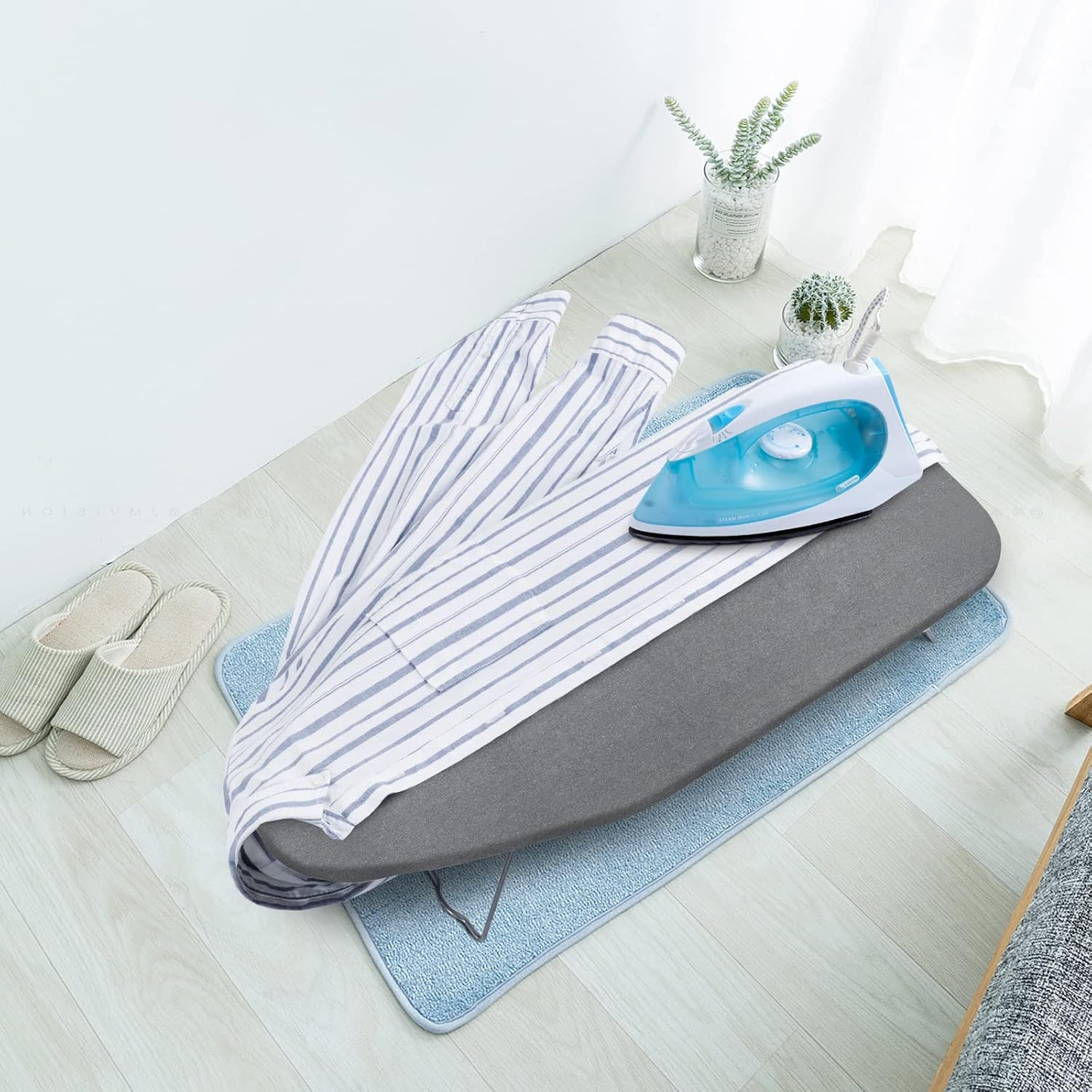 Small Ironing Board Cover Scorch Resistant, Table top Ironing Cover with Padd…