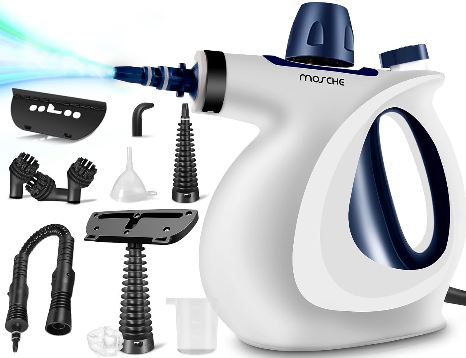 Effortless Deep Cleaning – Handheld Steam Cleaner with 11 Accessories Included