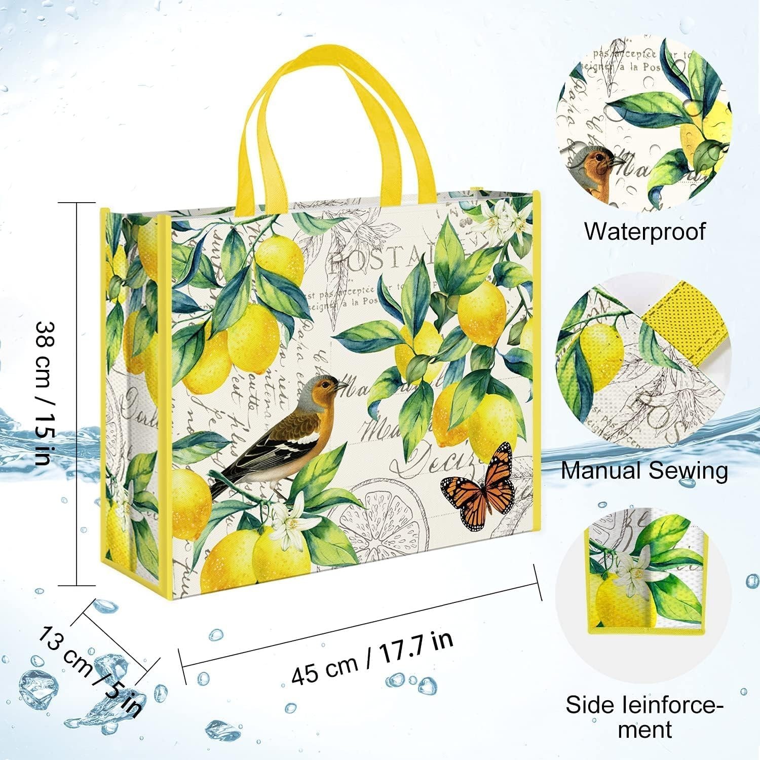 Reusable Grocery Shopping Bags Extremely Durable Multi Use Large Stylish Fun …