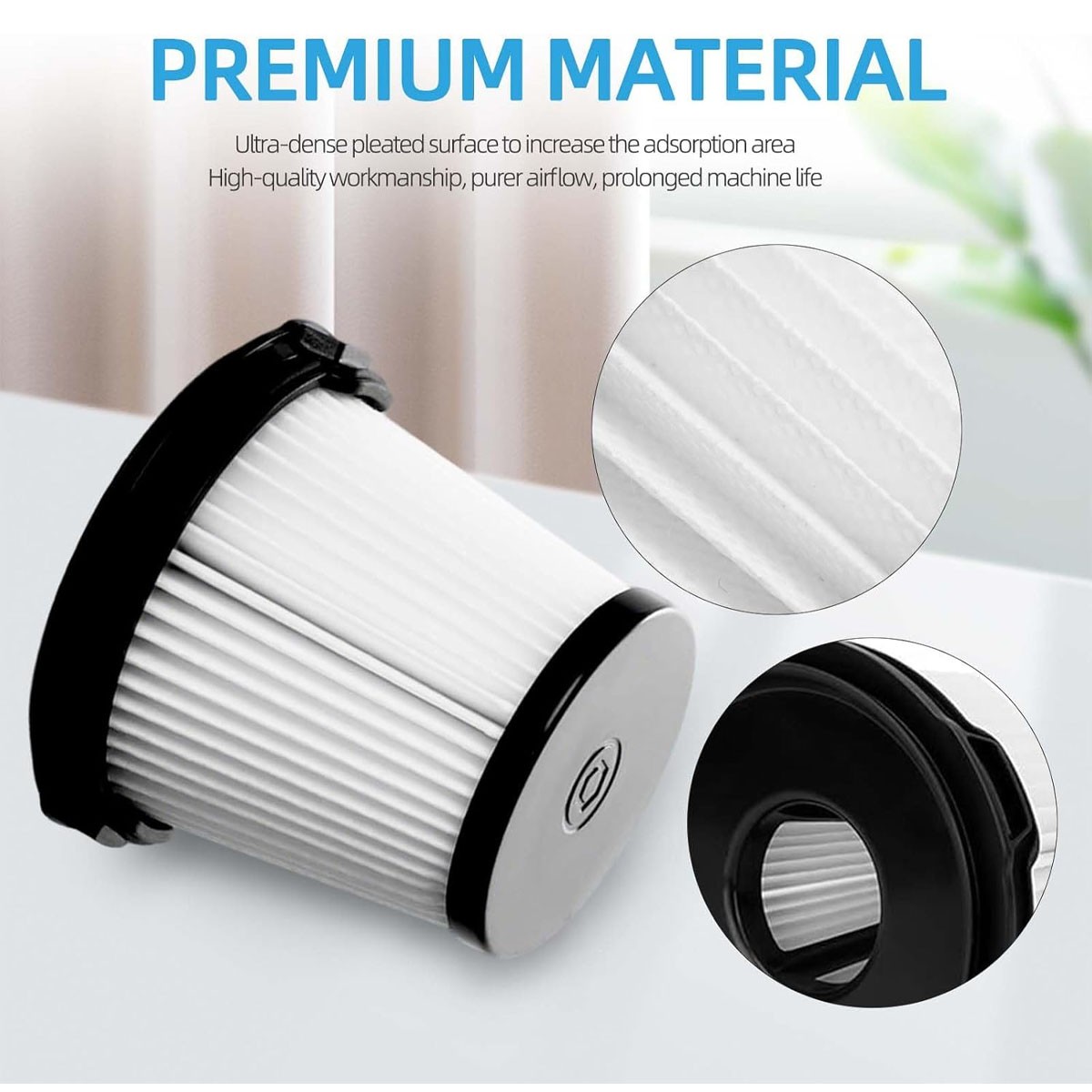 4 Pack HEPA Vacuum Filter for Shark IW3511, IW1111, IW1120 Part# XPRFIW1000