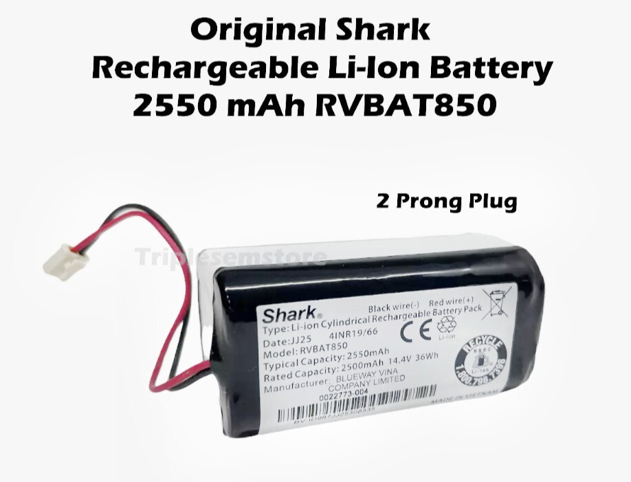 New Genuine Shark Replacement Rechargeable Li-Ion Battery 2550mAh – RVBAT850