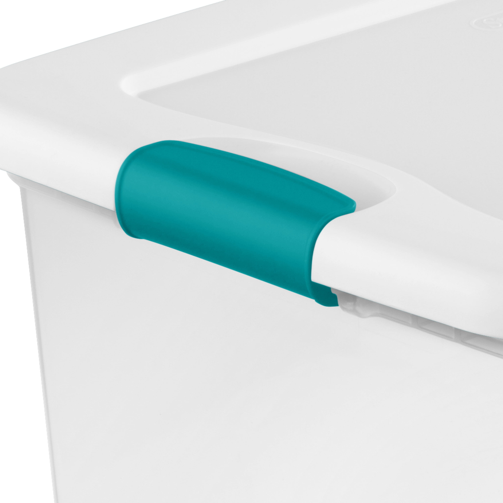 2025 new 64 Qt. Latching Box Plastic, White, Set of 6
