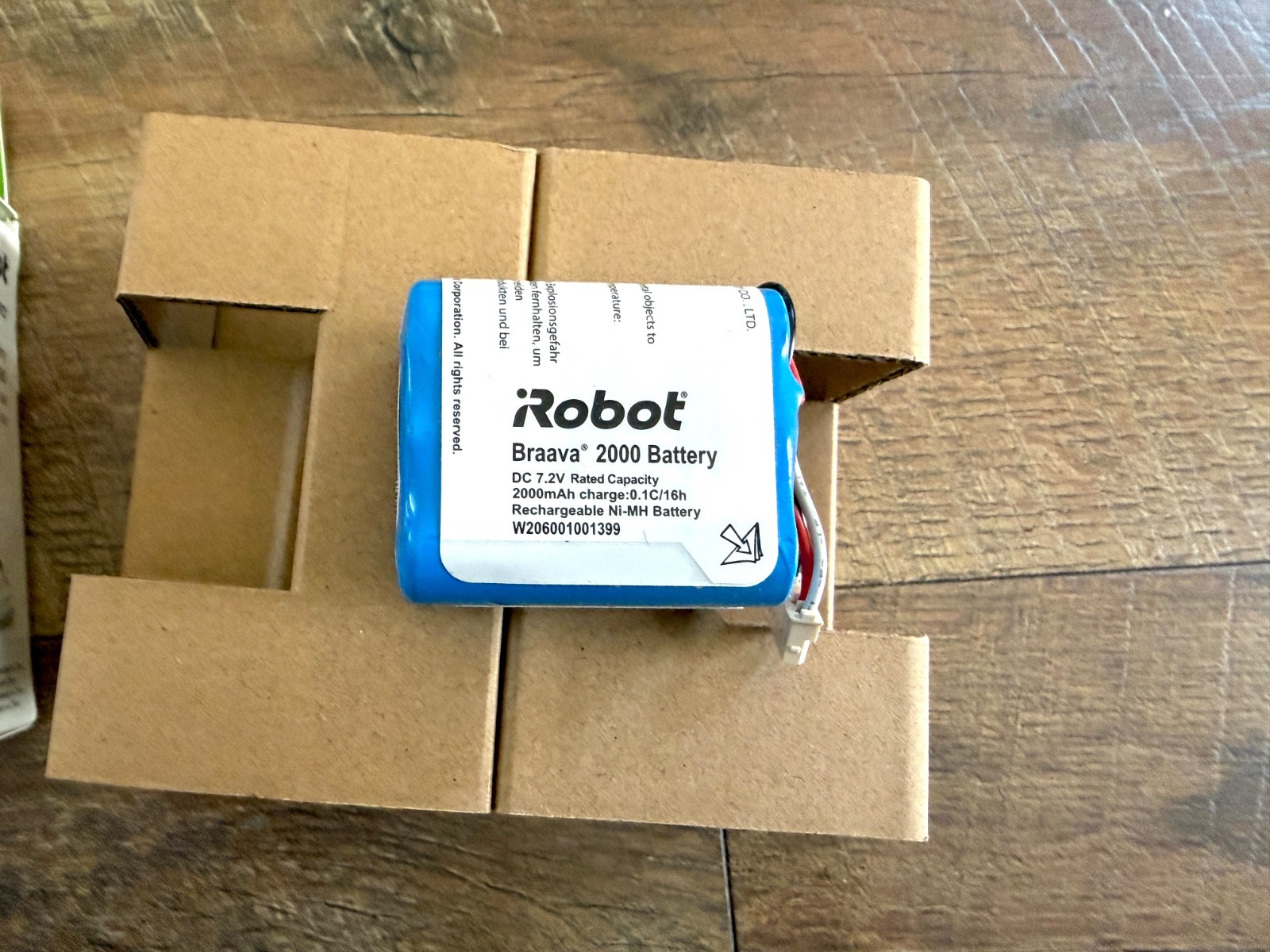 iRobot Braava Authentic – 2000 mAh NiMH Battery for Braava 380t and Mint 5200