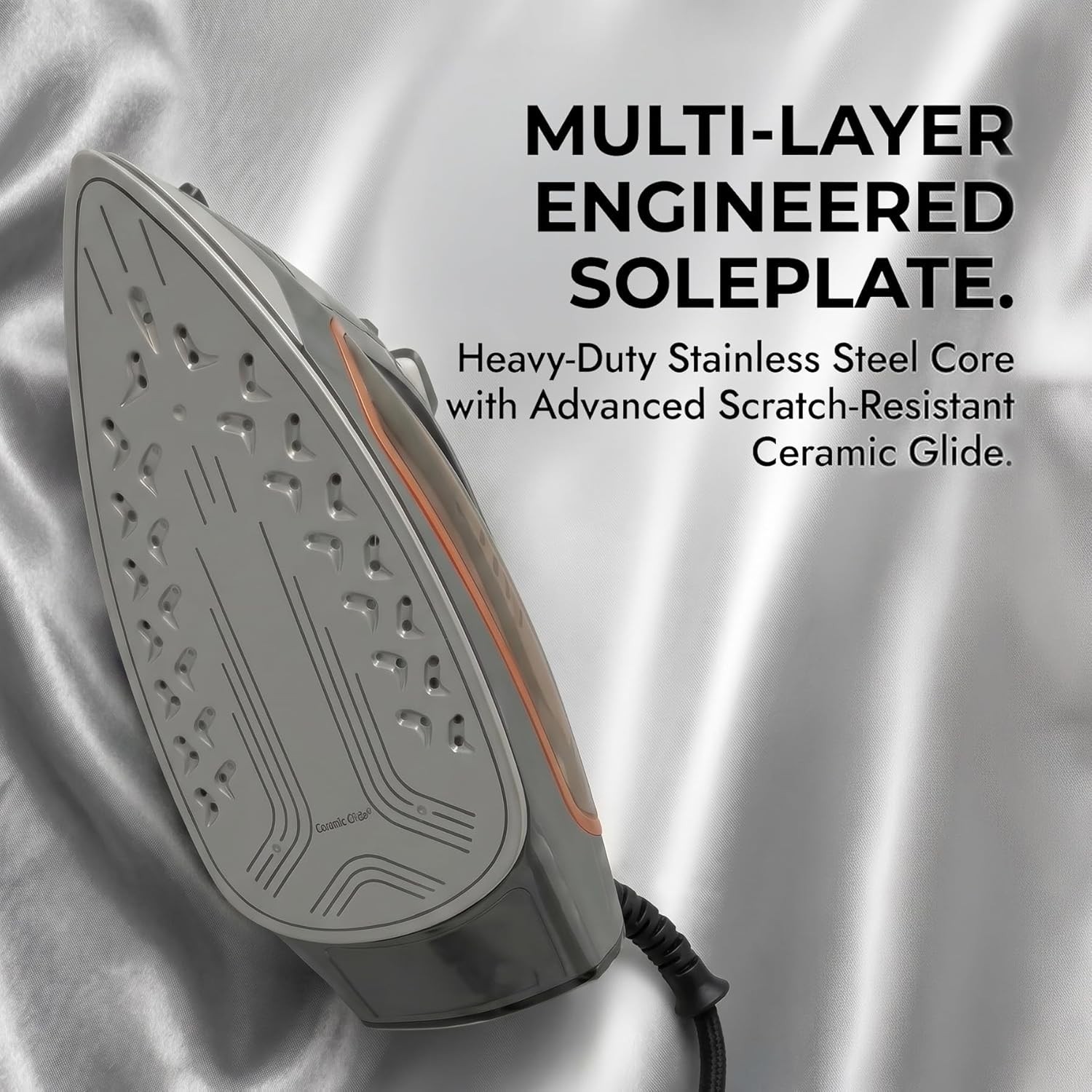 Rowenta Steam Force Pro Stainless Steel Soleplate Iron Clothes 400 Microsteam