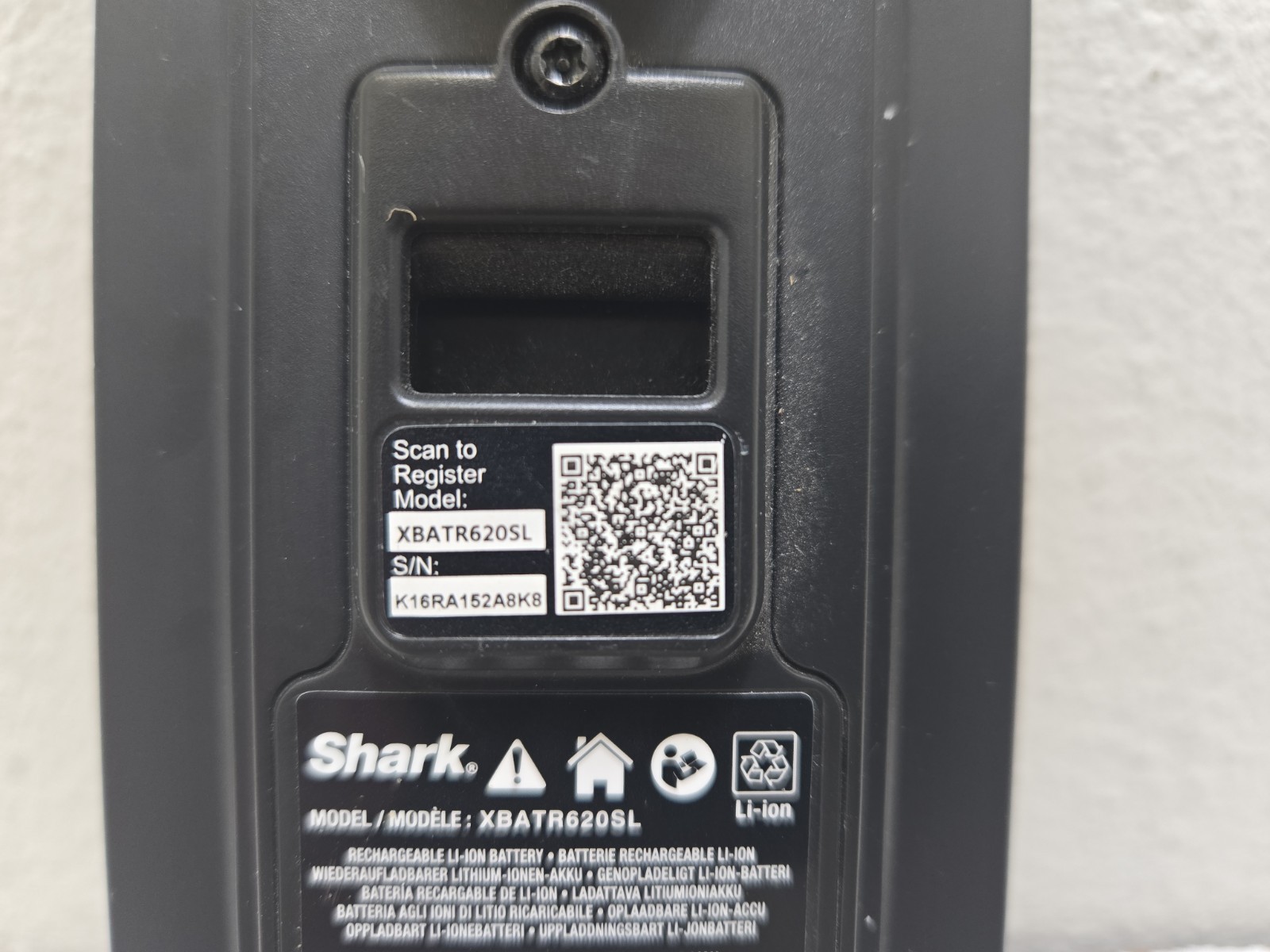 Shark XBATR620SL Lithium-Ion Battery For UZ565H IZ531H IZ540H IZ562H IZ662H