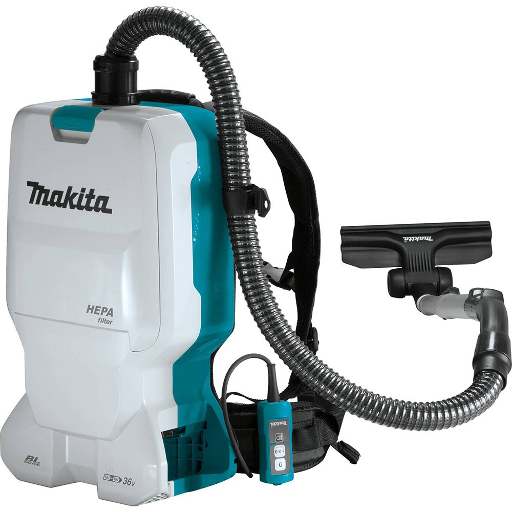 Makita XCV17Z 18V X2 LXT 1.6 Gallon Backpack Dry Vacuum