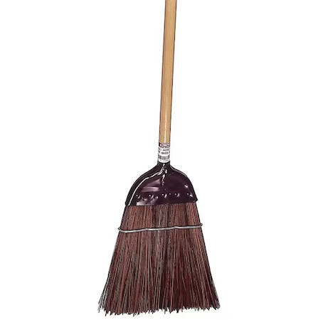 Tough Guy 90547 12 In Sweep Face Corn Broom Head, Stiff, Natural, Brown