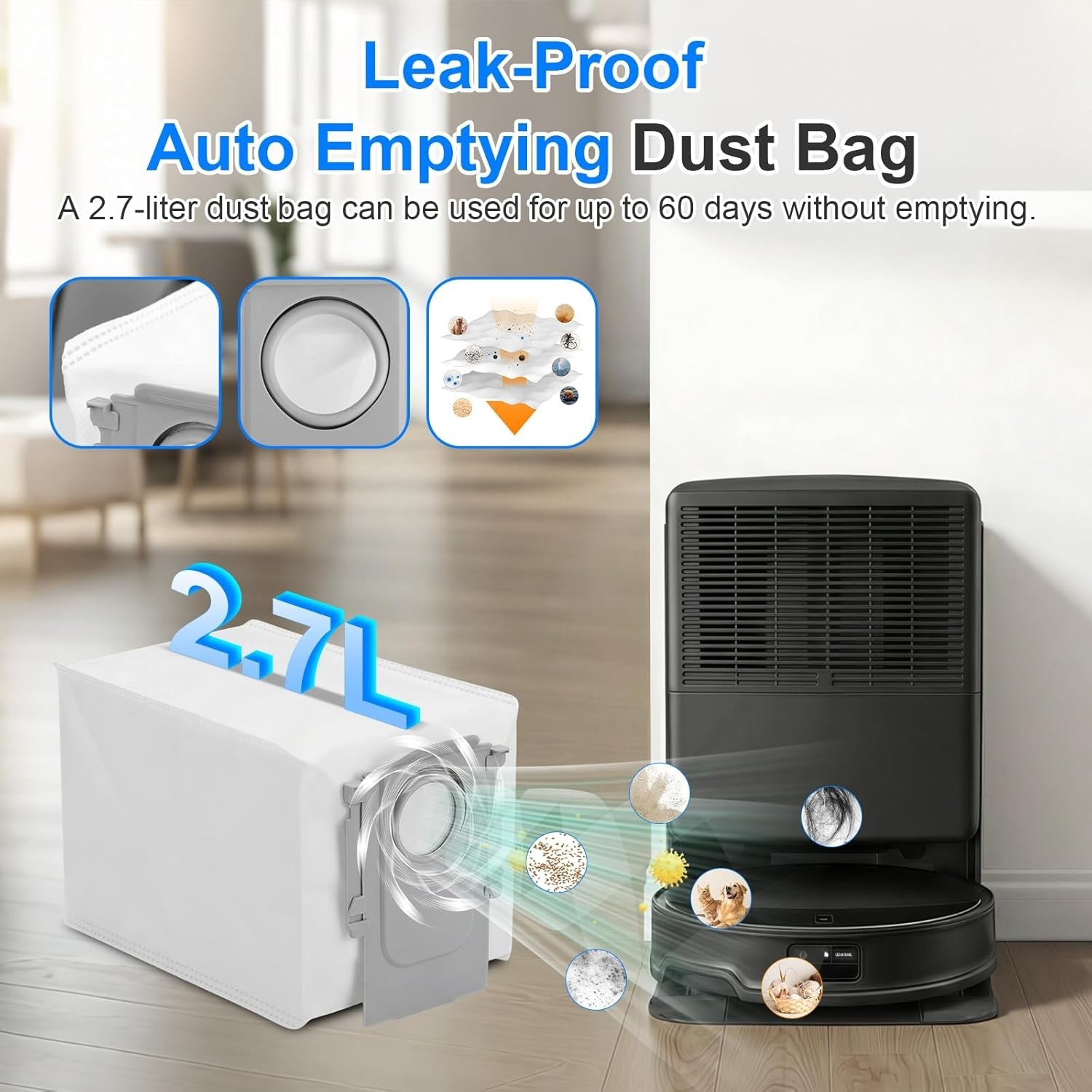 Replacement Parts Kit for Roborock 10R & Qrevo CurvX Vacuum