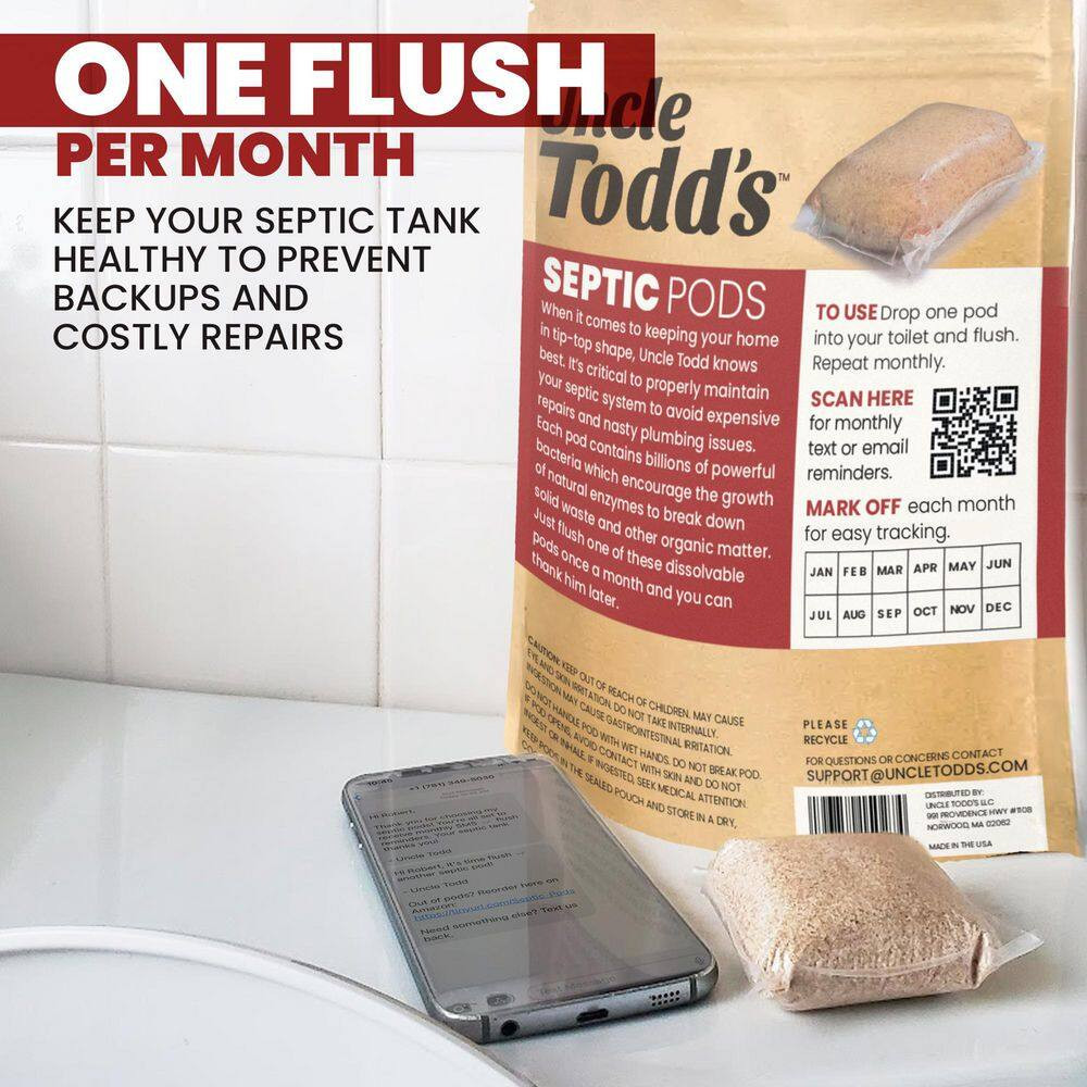 12 Oz. Septic Tank Treatment Pods Drain Cleaner (6-Pack)