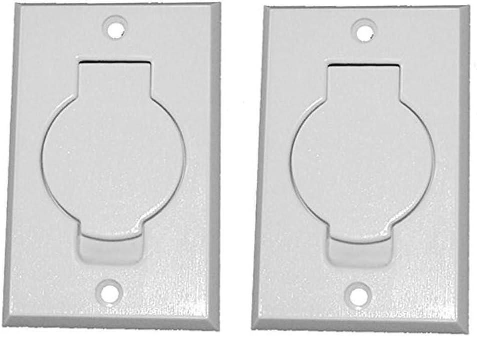 2 White Round Central Vacuum Inlet Valves for Beam Systems – Efficient & Durable