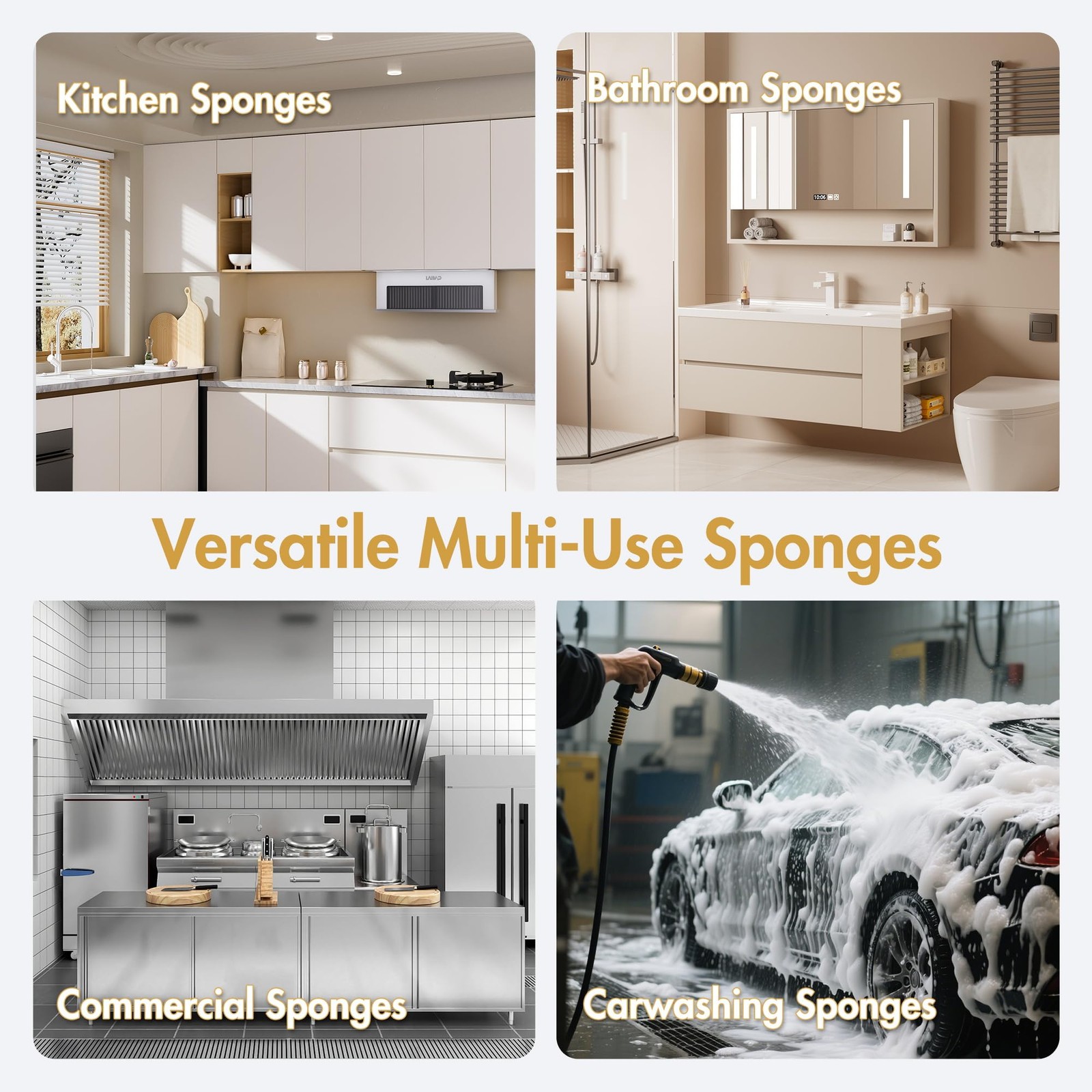 6 x 3.6 x 0.9 Inch JK SP-T22 Large Sponge Kitchen Sponges Handy SpongesCellulose