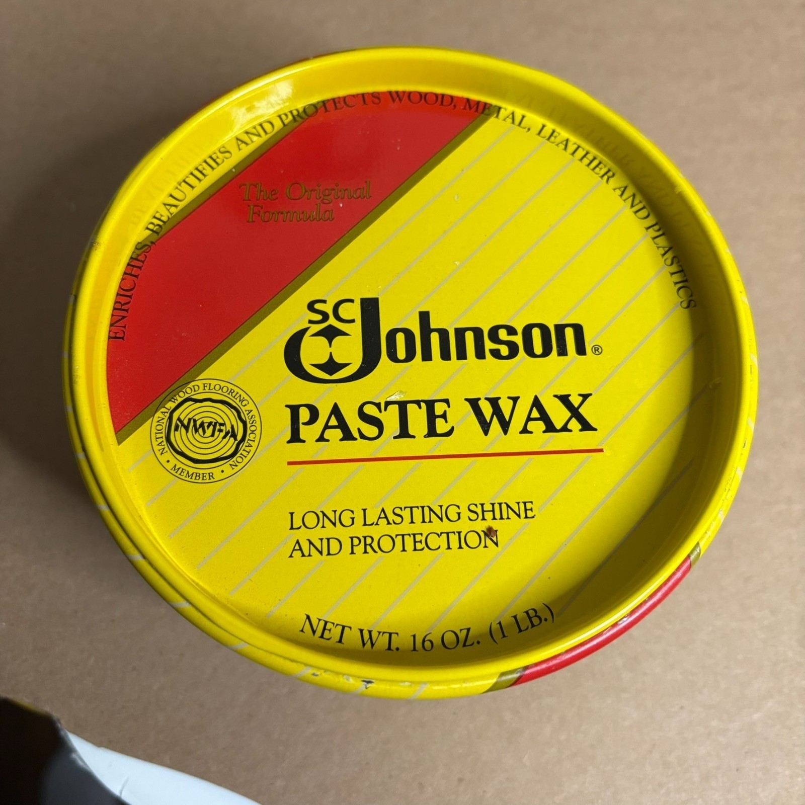 SC Johnson Paste Wax The Original Formula, 16 oz (1 lb) Discontinued
