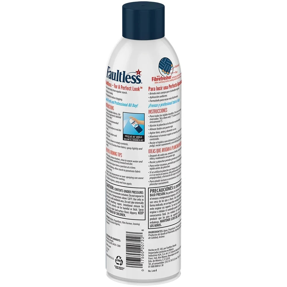 Faultless Heavy Hold Ironing Enhancer Spray Starch, 20 oz (3 pack)